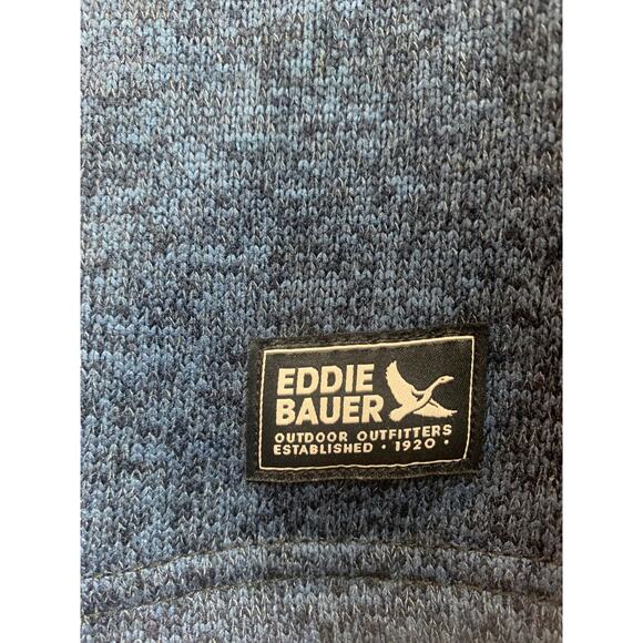 Eddie Bauer Men's Medium Navy Pullover 3/4 Zip - Picture 5 of 9